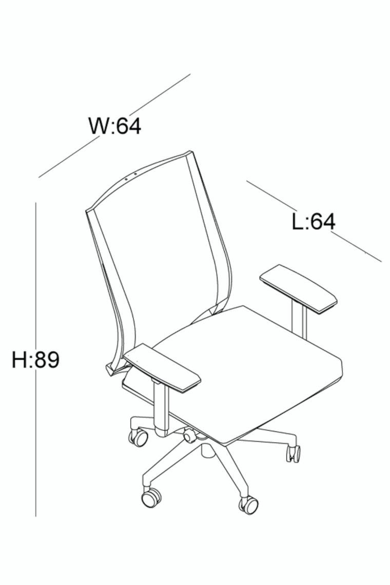 Bürotime Cozy 3D Kol Plastik Ayaklı Çalışma Koltuğu