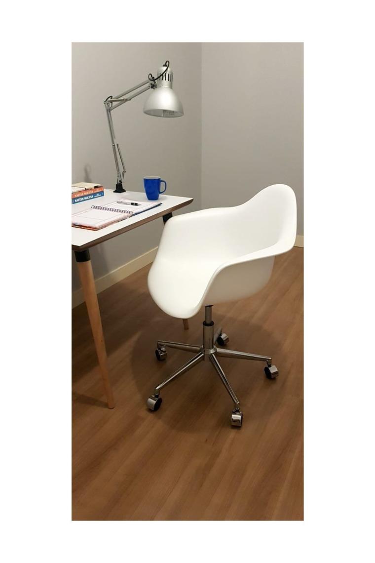 Kolçaklı Ofis Sandalyesi Çalışma Koltuğu Ofis Koltuğu Beyaz