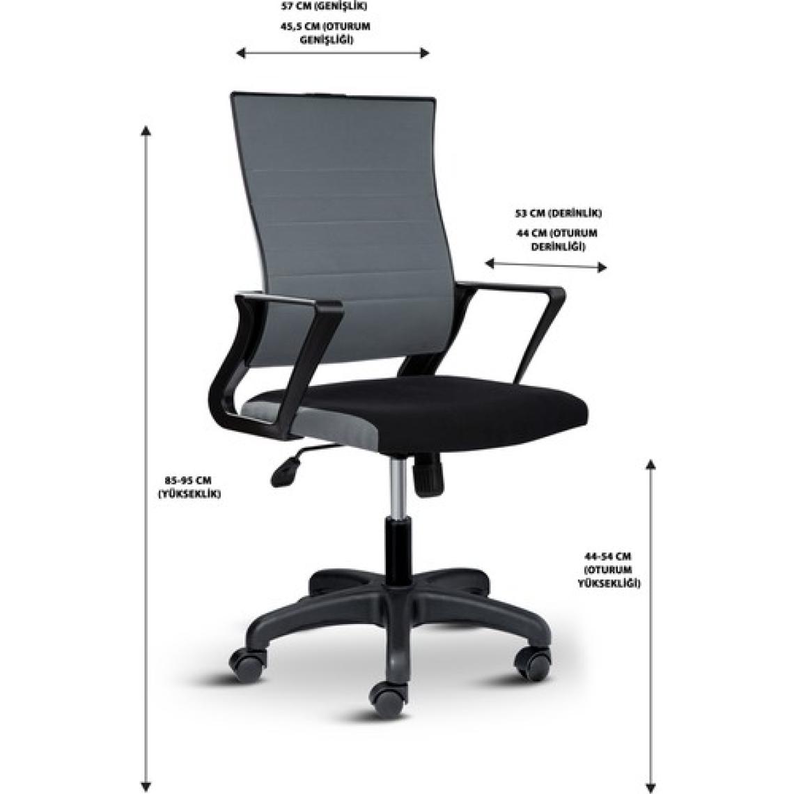 Asbir Mobilya Rigel 55500 Çalışma Koltuğu Ofis Koltuğu Bilgisayar Koltuğu