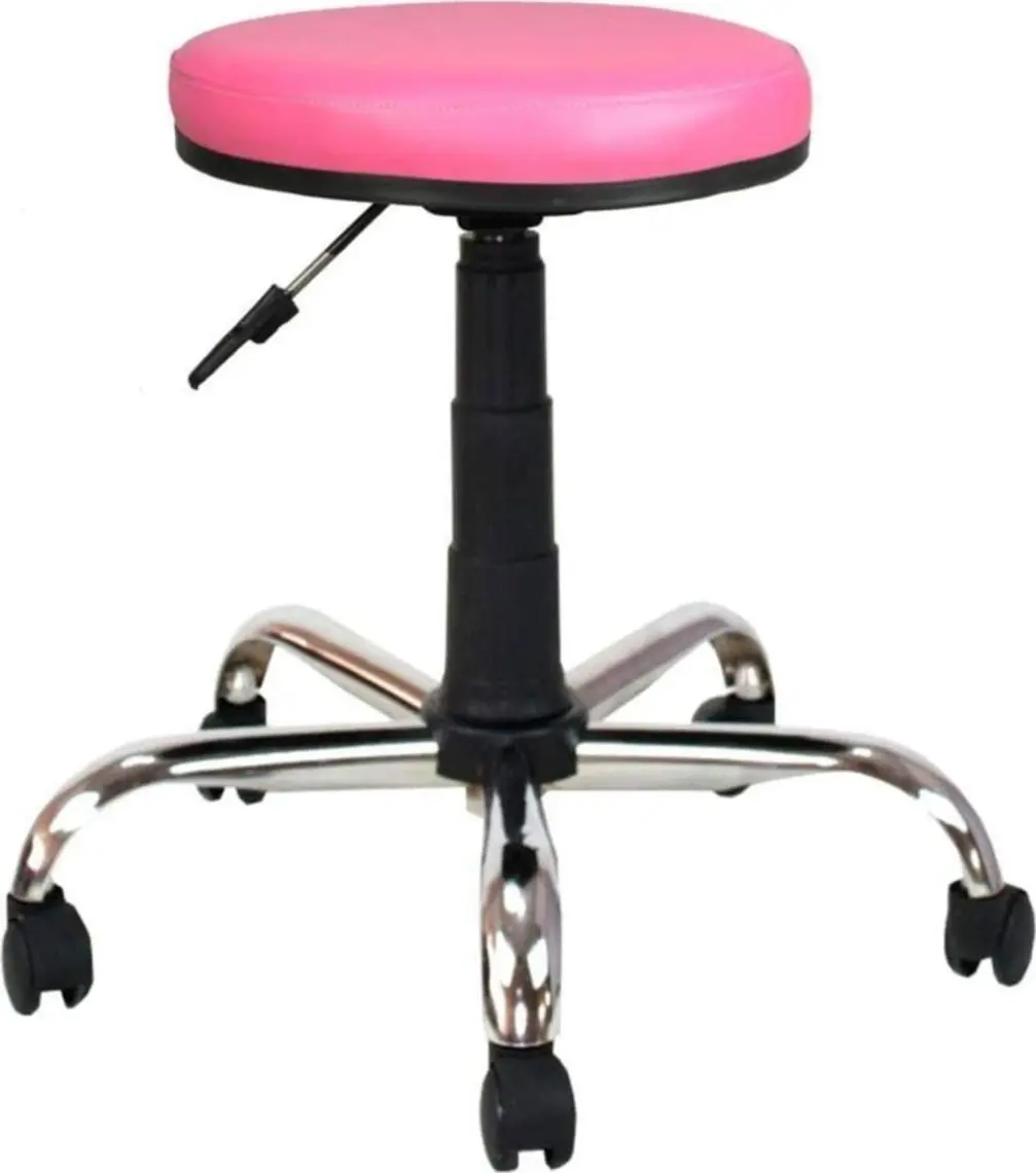 Bürocci Metal Ayaklı Tabure-Pembe-2999D0120