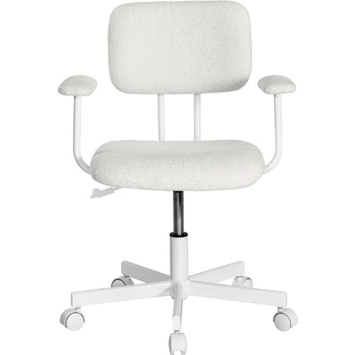 adore mobilya Teddy Ofis ve Çalışma Sandalyesi-Beyaz 64X74-83X63 cm
