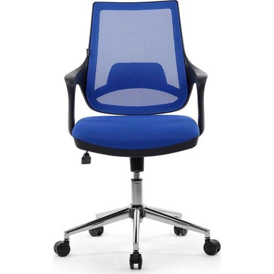 Seduna Skagen Mavi Ofis Çalışma Koltuğu Metal Ayaklı Bilgisayar Koltuğu