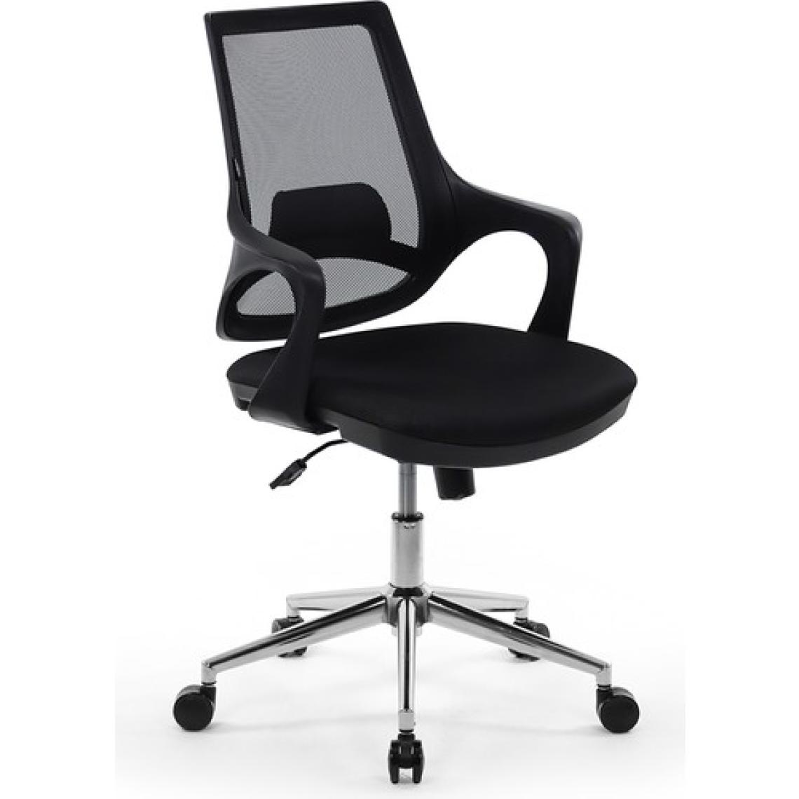 Seduna Skagen Siyah Ofis Çalışma Koltuğu Metal Ayaklı Bilgisayar Koltuğu