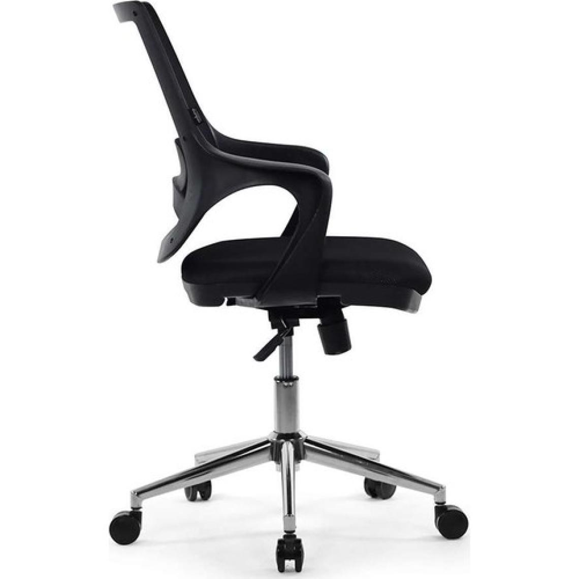Seduna Skagen Siyah Ofis Çalışma Koltuğu Metal Ayaklı Bilgisayar Koltuğu