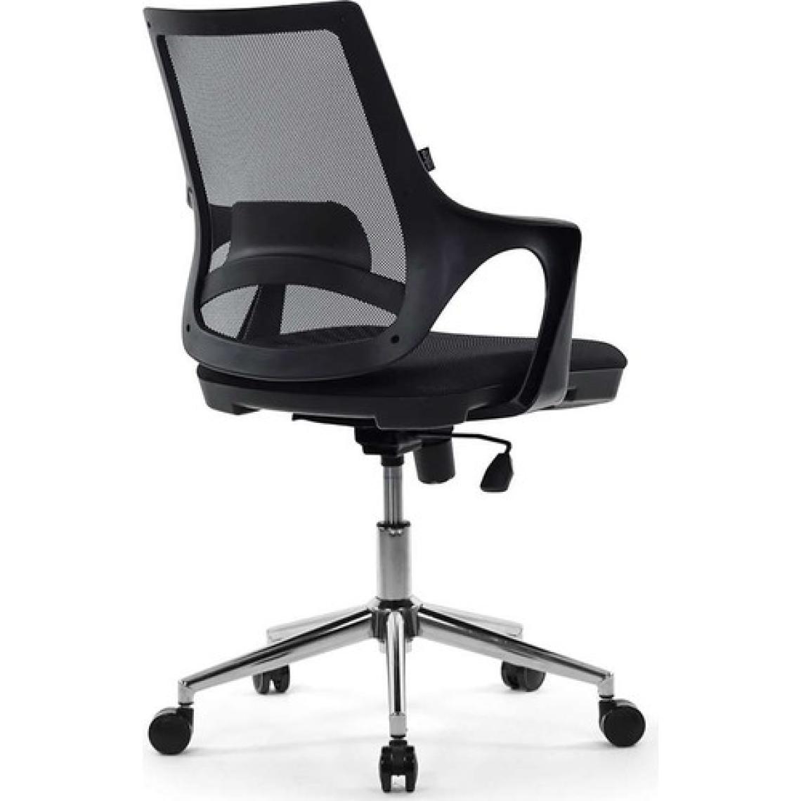 Seduna Skagen Siyah Ofis Çalışma Koltuğu Metal Ayaklı Bilgisayar Koltuğu