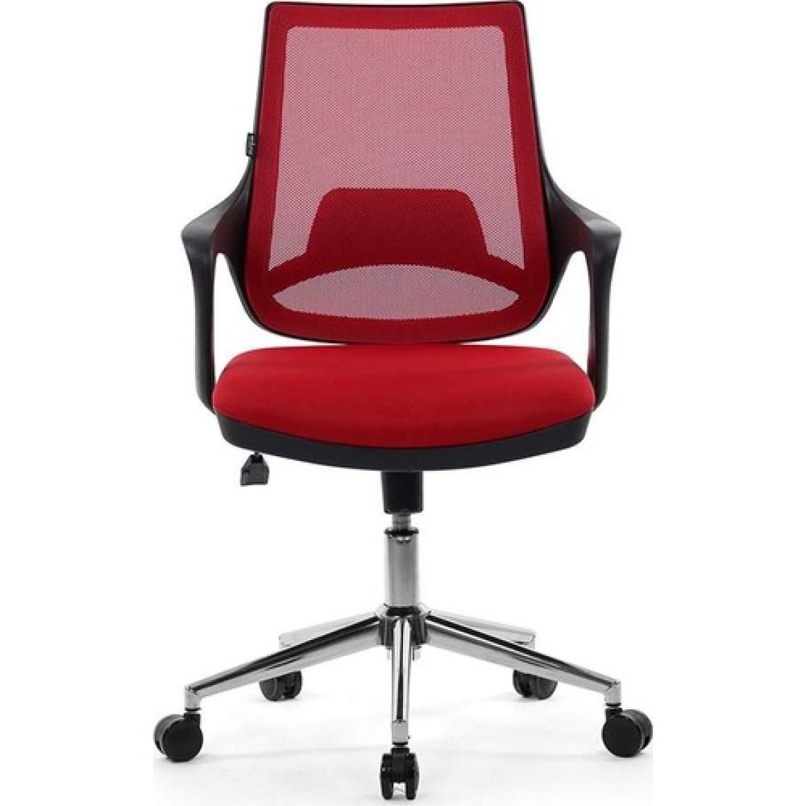 Seduna Skagen Ofis Çalışma Koltuğu Metal Ayaklı Kırmızı
