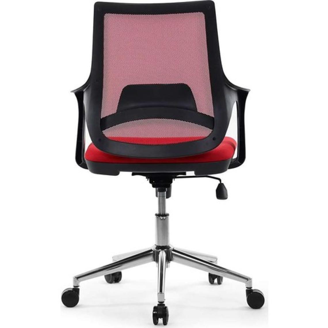 Seduna Skagen Ofis Çalışma Koltuğu Metal Ayaklı Kırmızı