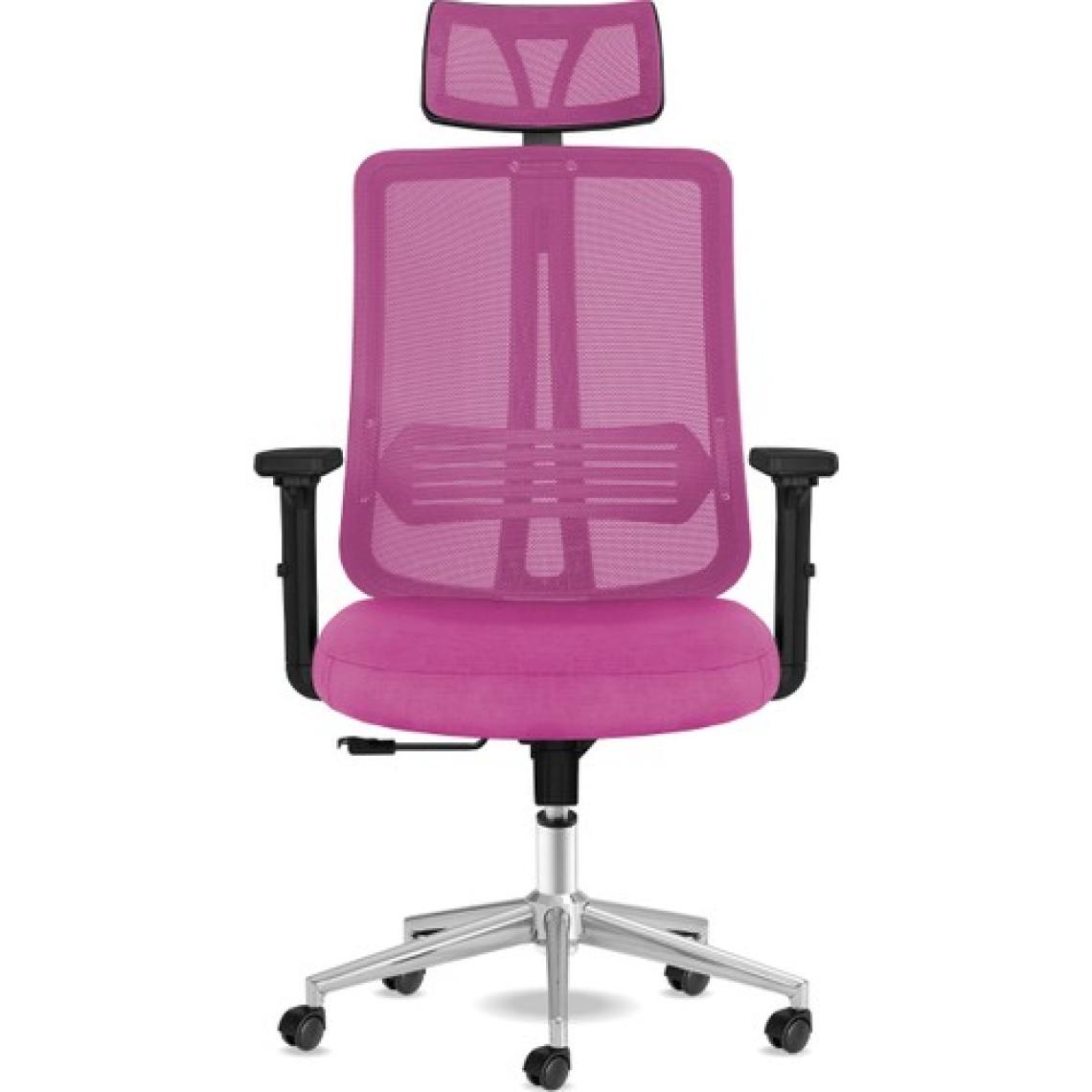 Calitte Yönetici Çalışma Koltuğu | Spark Başlıklı | Pembe Krom