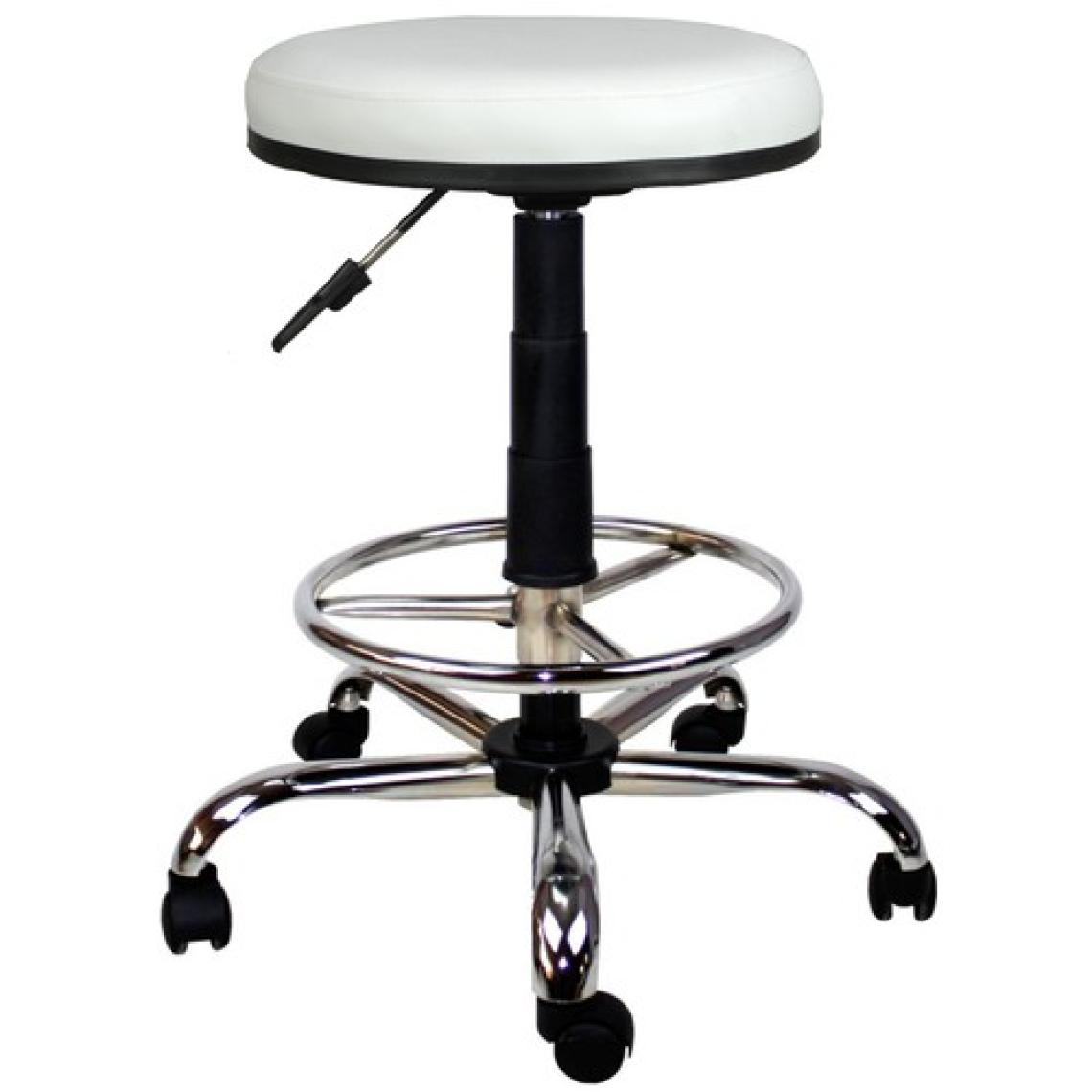 Bürocci Metal Ayaklı Yüksek Tabure-Beyaz-2999T0109