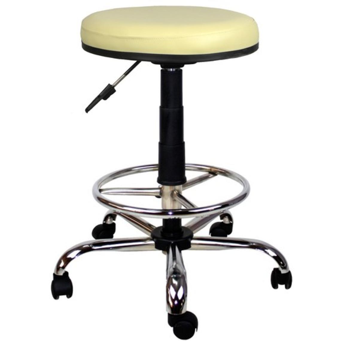 Bürocci Metal Ayaklı Yüksek Tabure-Krem-2999T0115