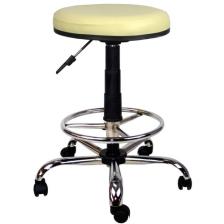Bürocci Metal Ayaklı Yüksek Tabure-Krem-2999T0115