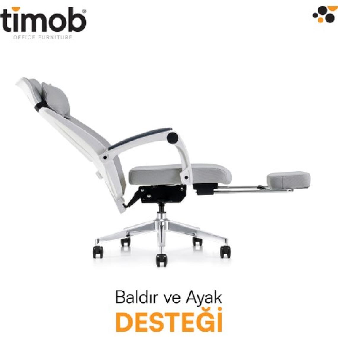 Timob Relax Çalışma Koltuğu Ayak Uzatma Aparatlı