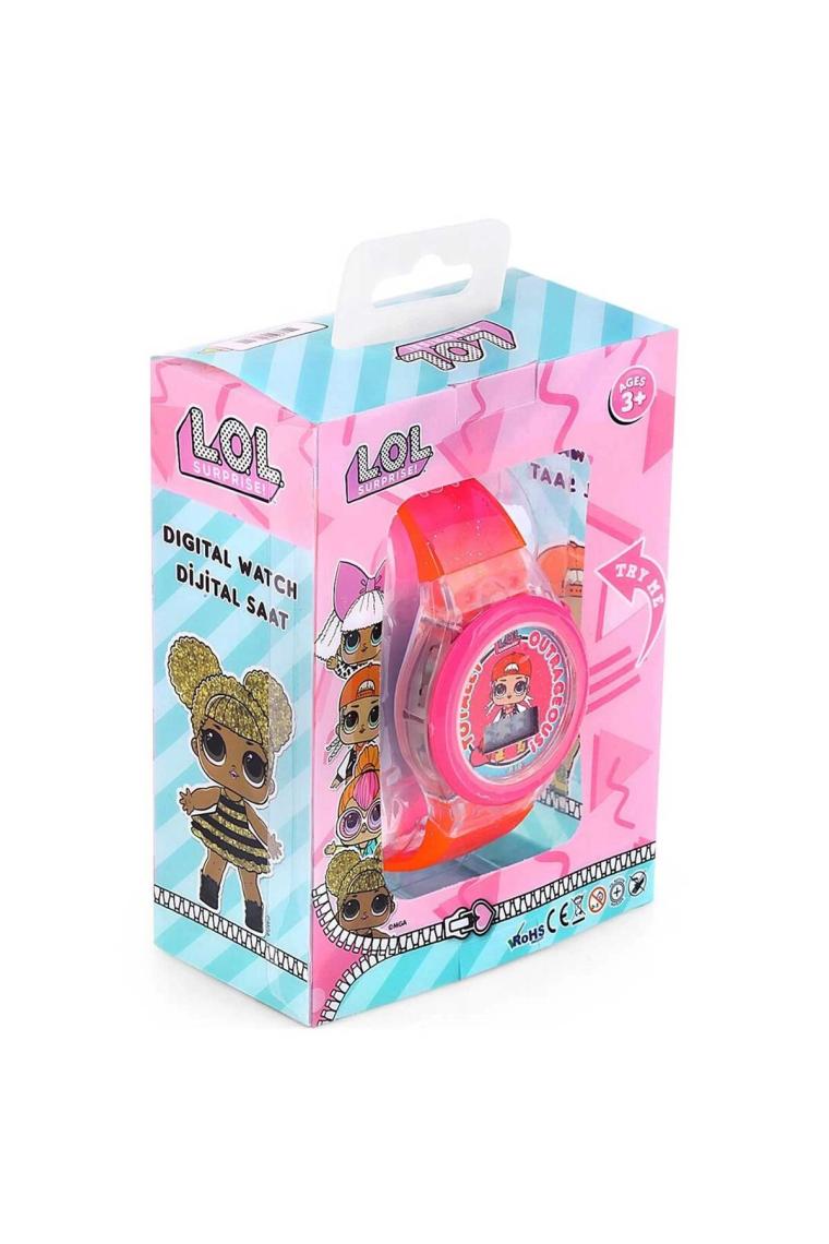 MiniFlak Lisanslı L.O.L. SURPRISE! LOL7210  Çocuk Pembe Işıklı  Çocuk Kol Saati