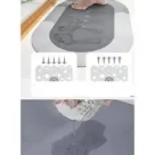 XML Dünyası Sihirli Su Emici Kaydırmaz Banyo Paspası Banyo Ayak Matı