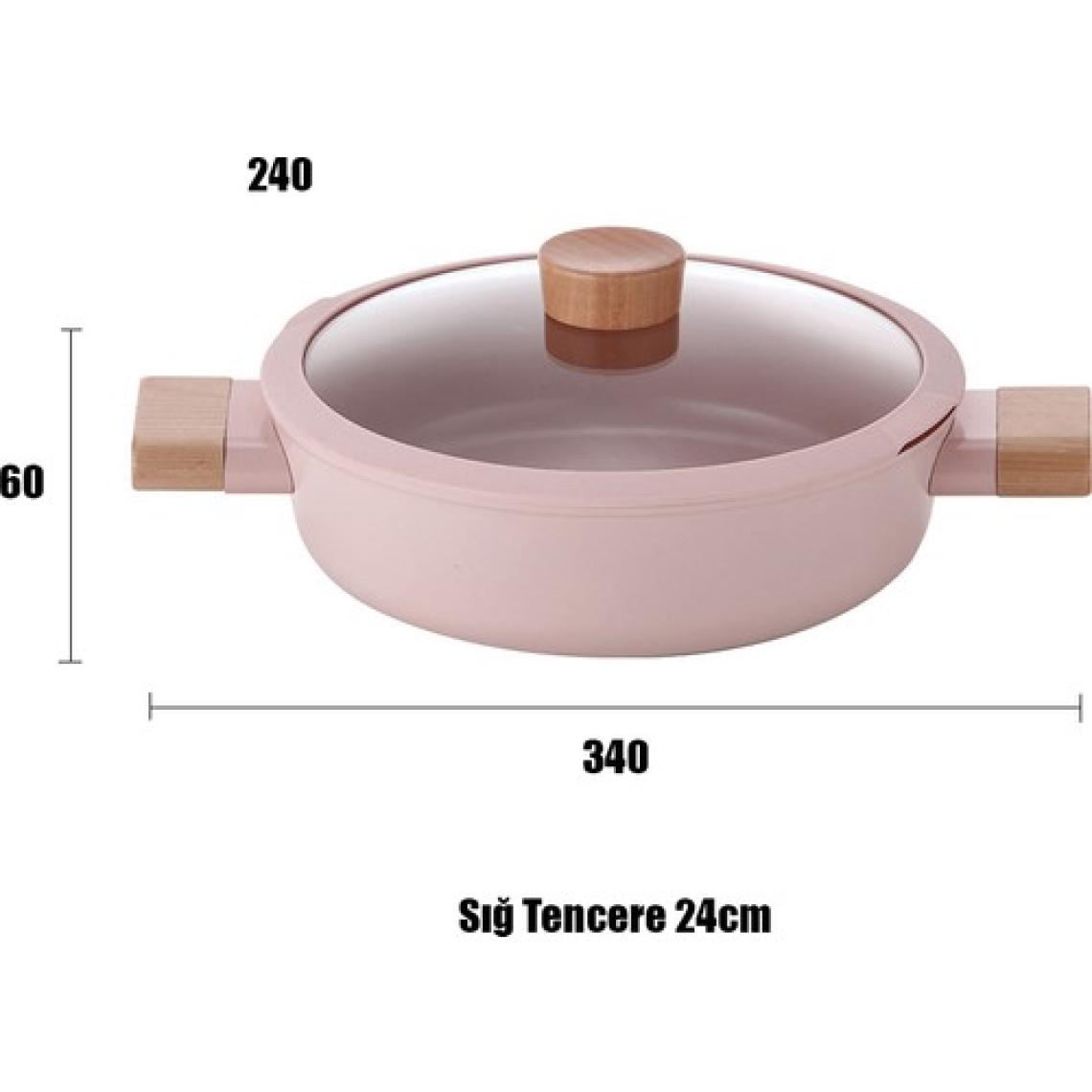 Neoflam Blossom 24 cm Seramik Kaplama Döküm Sığ Tencere