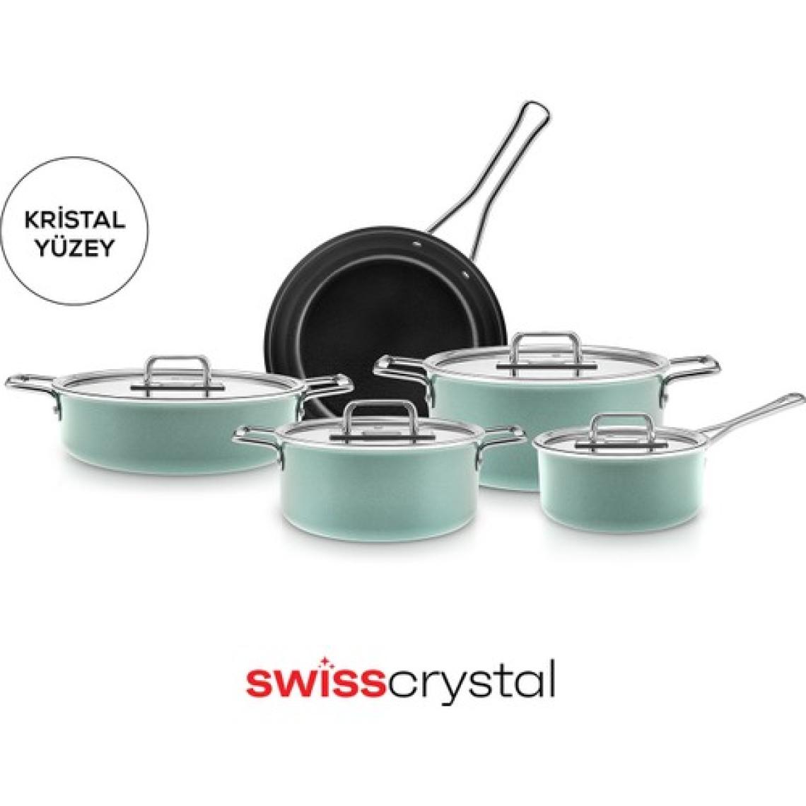 Karaca Swiss Crystal Mastermaid 9 Parça Tencere Seti Cabbage Green