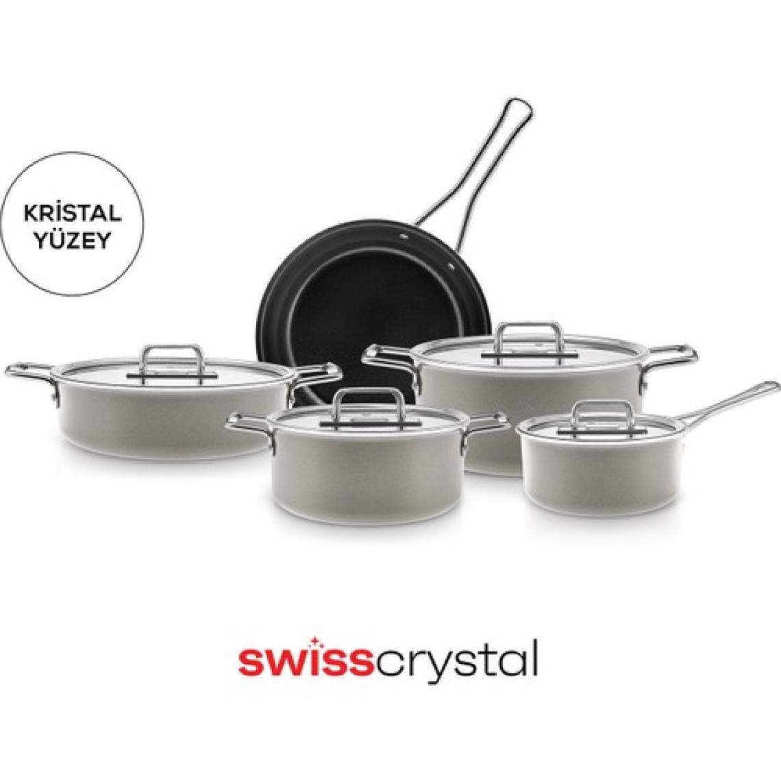Karaca Swiss Crystal Mastermaid 9 Parça Tencere Seti Beige