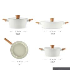 Karaca Swiss Crystal Almond Cream Indüksiyon Tabanlı 7 Parça Tencere Seti