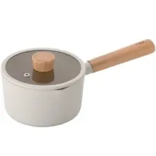 Neoflam Fika Alüminyum Döküm Süt Tavası Cam Kapaklı 16CM