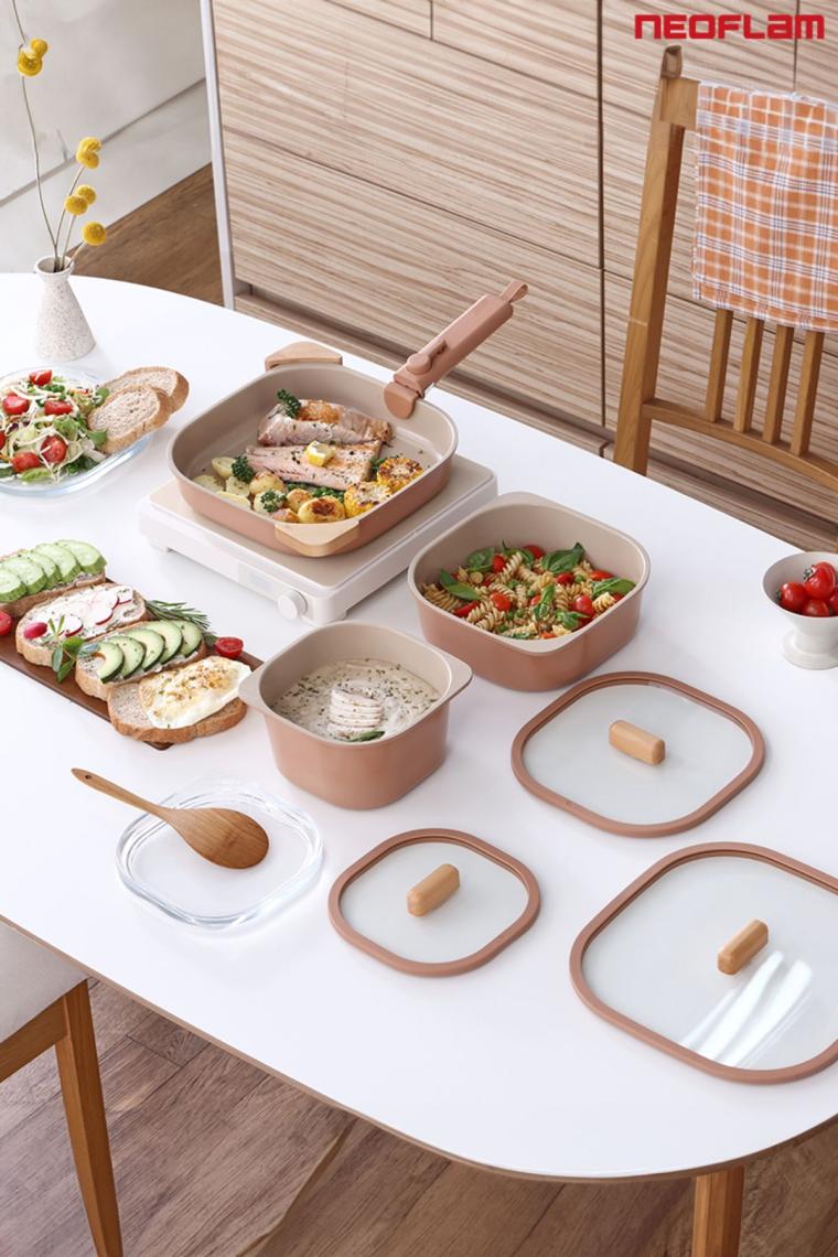 Neoflam Fika Comfort Terracota Tencere, Tava ve Fırın Kabı Seti