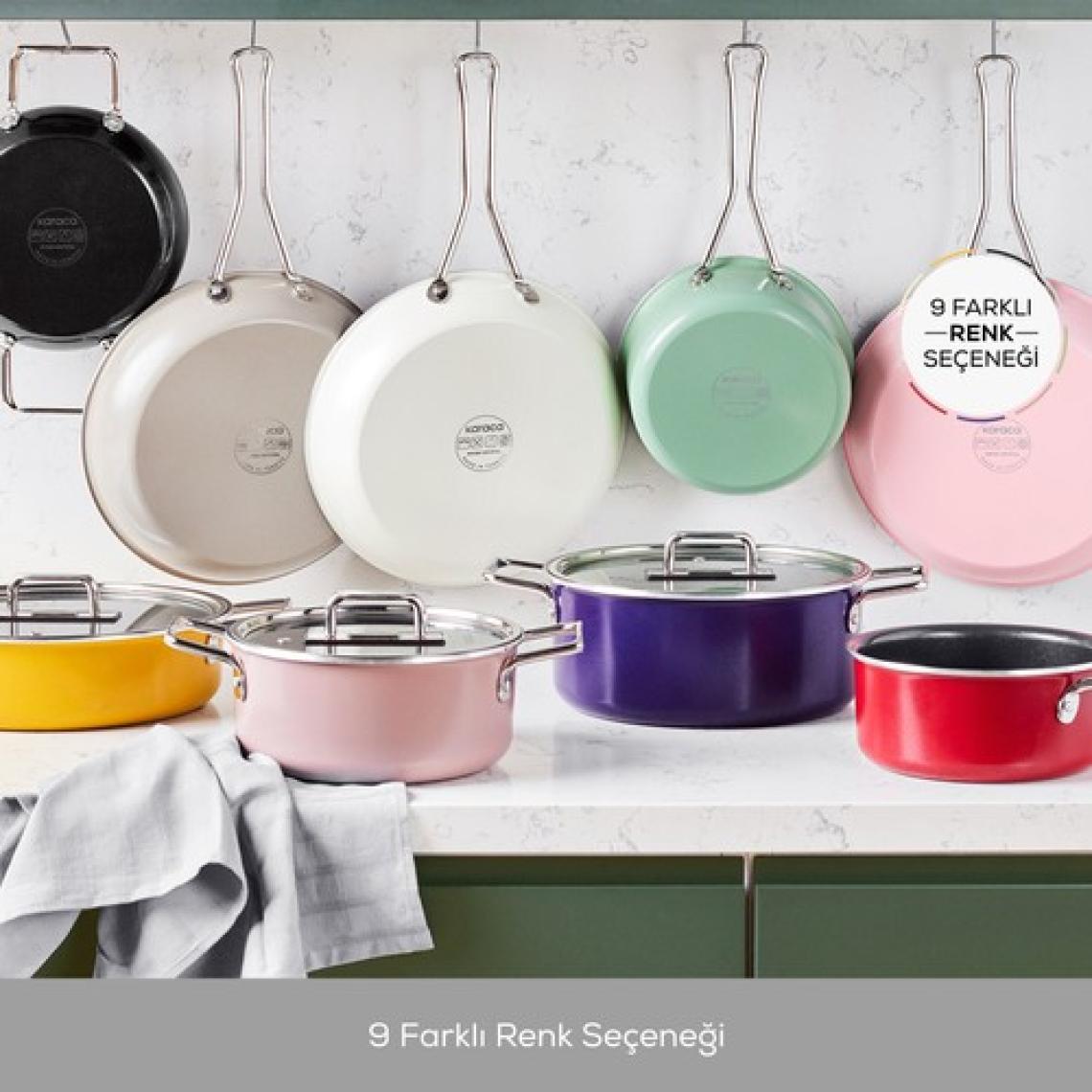 Karaca Swiss Crystal Mastermaid 9 Parça Tencere Seti Imperial Red