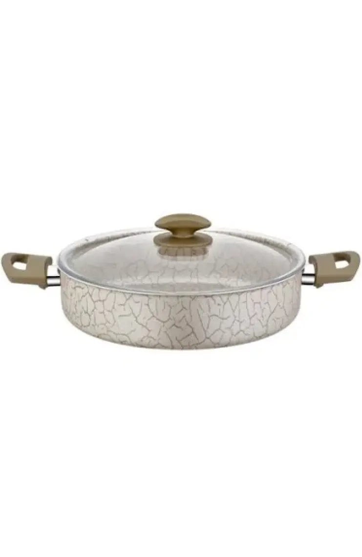 Papilla Desert 24 Cm. Karnıyarık Tencere Bronz Magma Desen