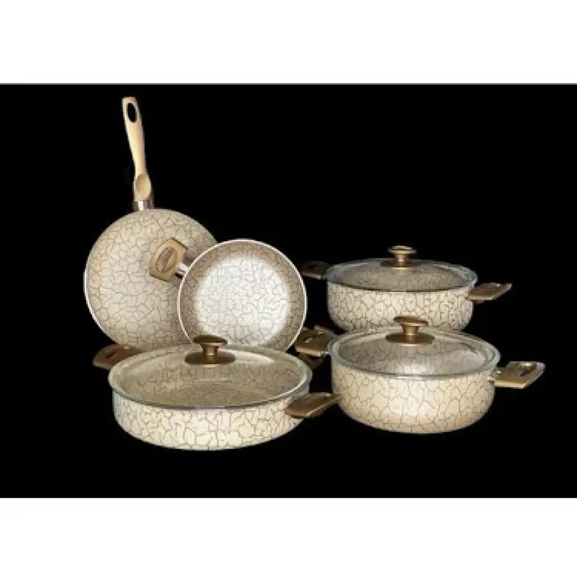 Papilla Desert 24 Cm. Karnıyarık Tencere Bronz Magma Desen