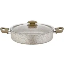 Papilla Desert 24 Cm. Karnıyarık Tencere Bronz Magma Desen