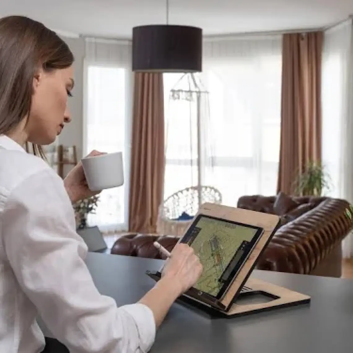Vigo Wood Ahşap Kitap Okuma ve Tablet Standı