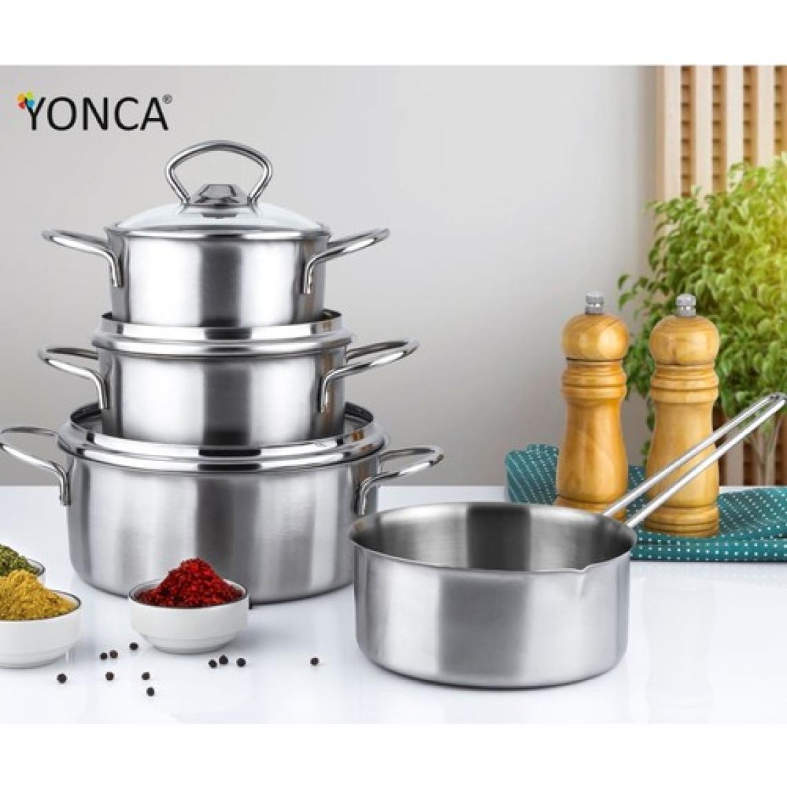 Lines Yonca Lines Pişir Sakla 7 Parça Mini Çelik Tencere Seti