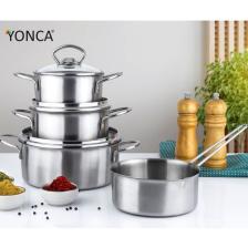 Lines Yonca Lines Pişir Sakla 7 Parça Mini Çelik Tencere Seti