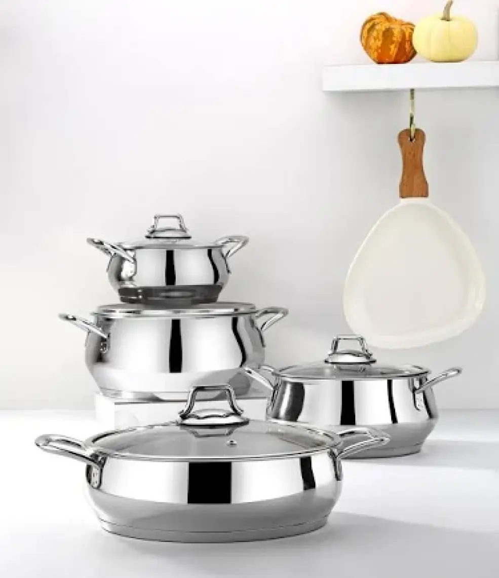 Bonera Stella Steel Belly 8 Parça Tencere Seti