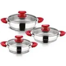 Hascevher Surme 6 Parça Omlet Set Kırmızı