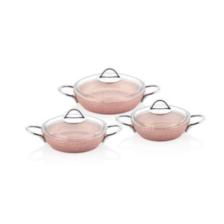 J245 Granit Sahan Set Çelik Sap K-528