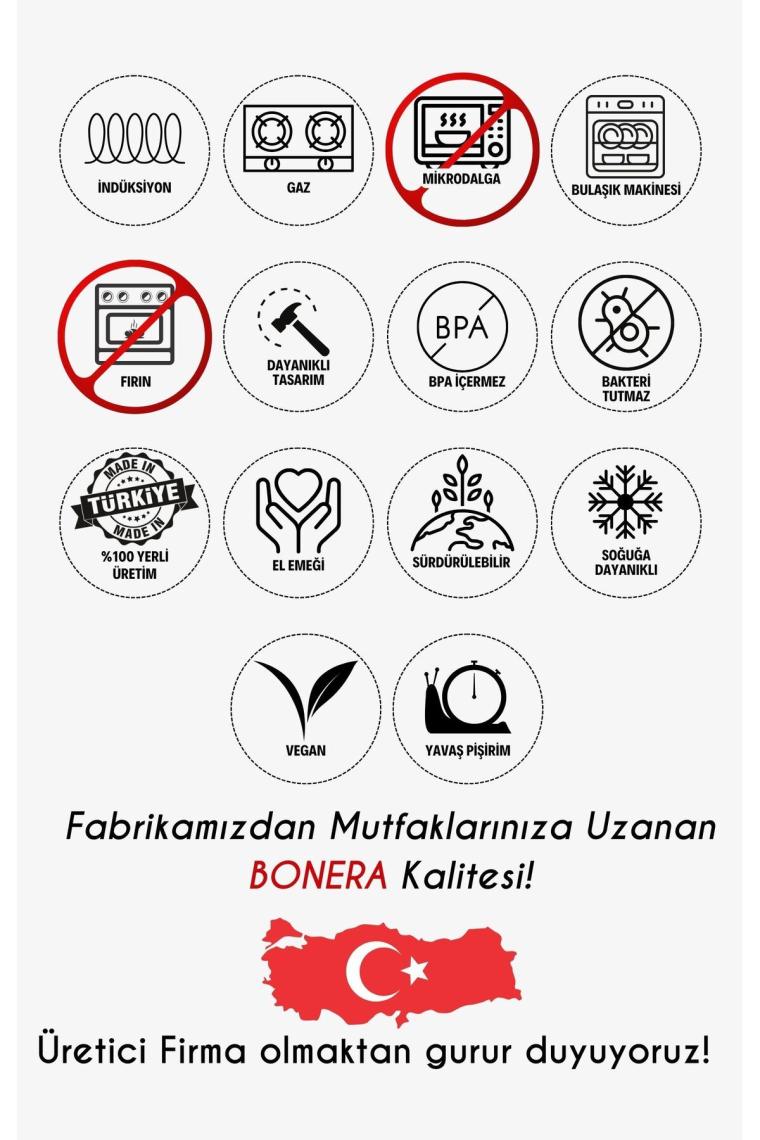 Omega 20cm Tekli Derin Paslanmaz Çelik Tencere