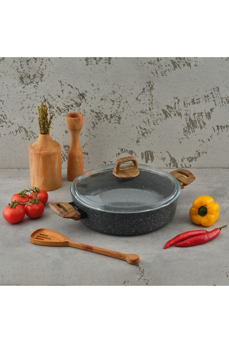 Marble Natura Granit Kısa Tencere 26 Cm
