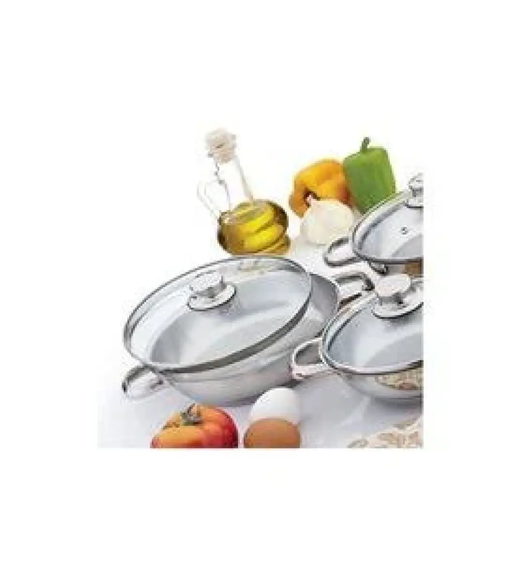 Gülsan 6 Parça Omlet Set Cam Kapaklı