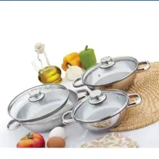 Gülsan 6 Parça Omlet Set Cam Kapaklı