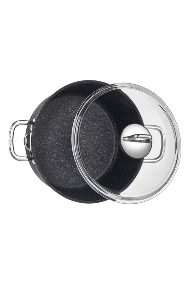 Falez Black Line 20 cm Derin Granit Tencere