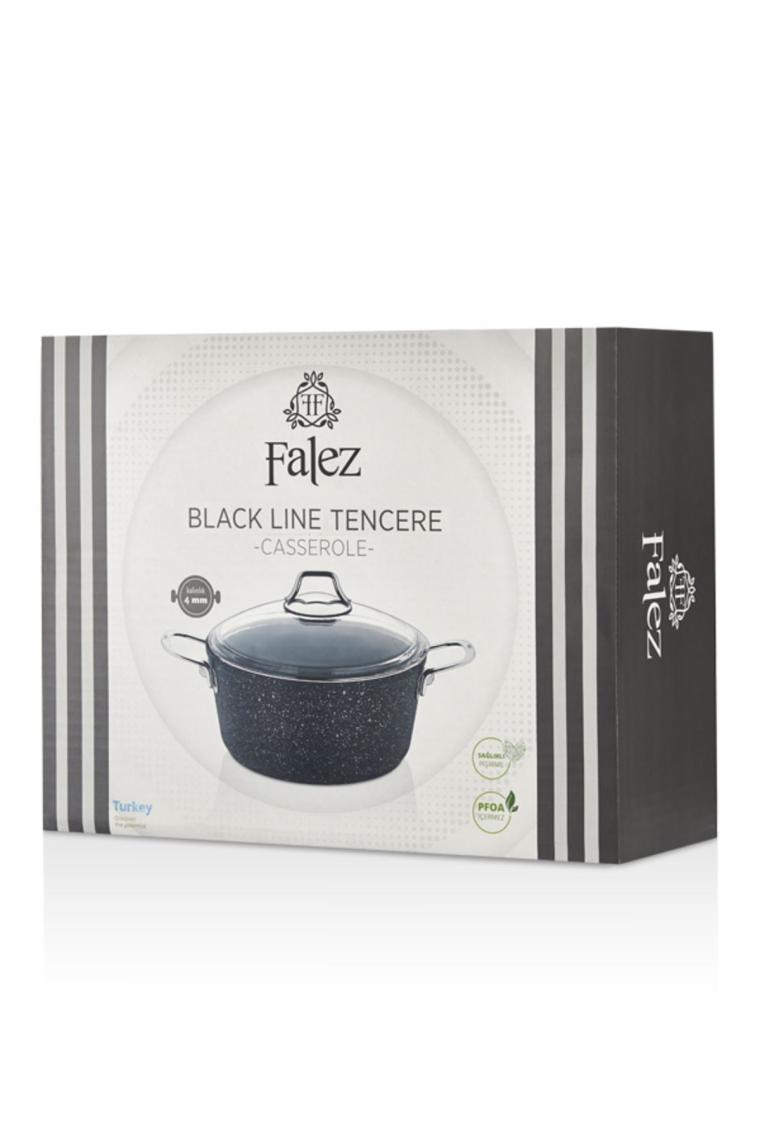 Falez Black Line 20 cm Derin Granit Tencere