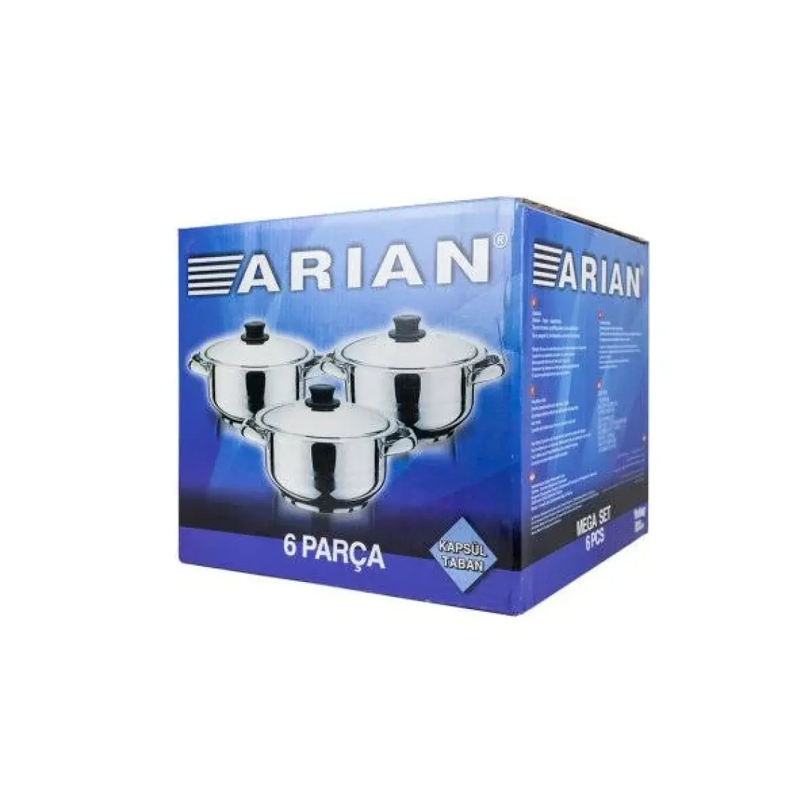 Arian Middle Tencere Seti (20/22/24 cm)