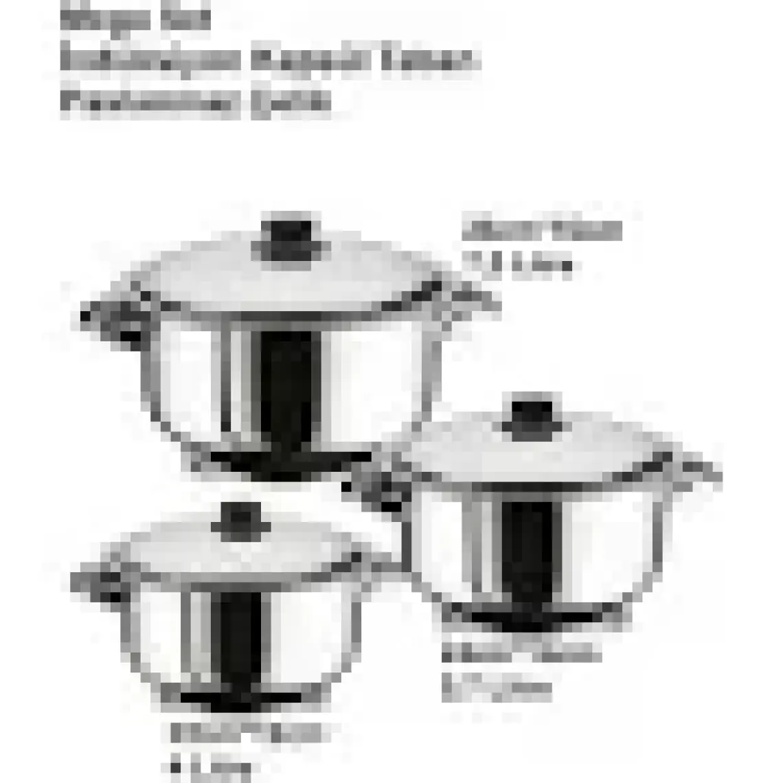 Arian Middle Tencere Seti (20/22/24 cm)