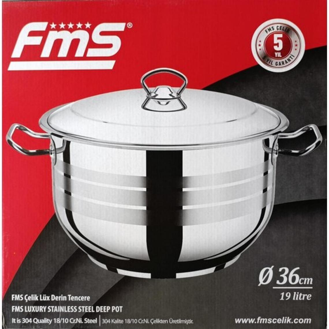 Fms 36Cm 22 Lt Çelik Tencere