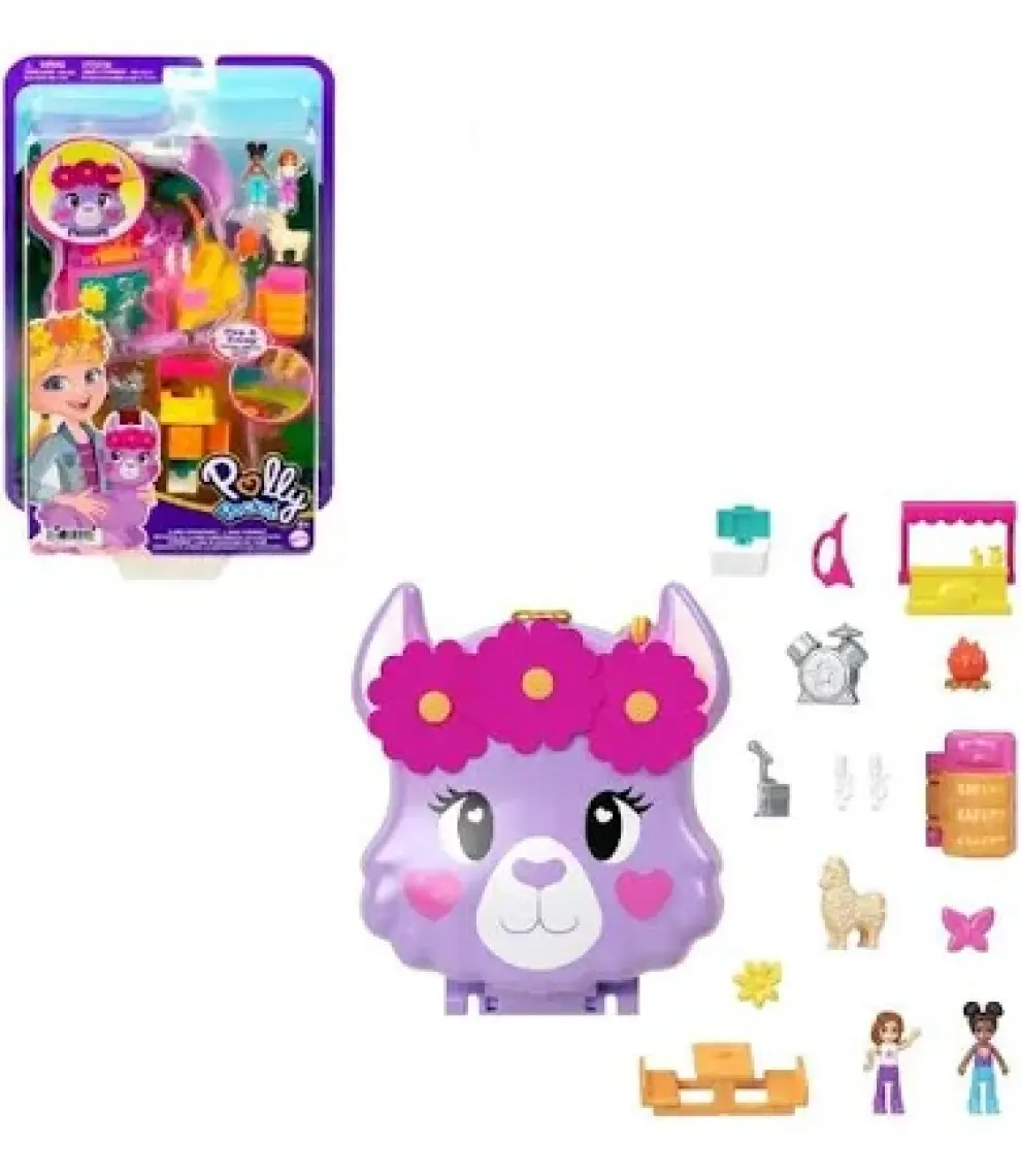 Polly Pocket ve Maceraları Oyun Seti FRY35 - Camp Adventure Llama