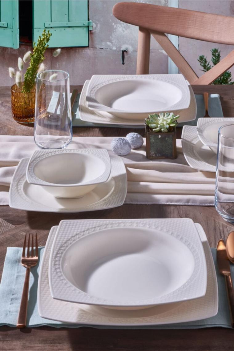 Bonenjoy 24 Parça 6 Kişilik Bone Yemek Takımı