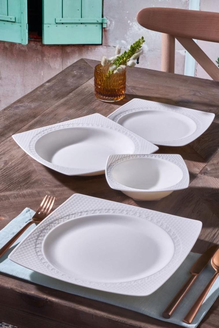 Bonenjoy 24 Parça 6 Kişilik Bone Yemek Takımı