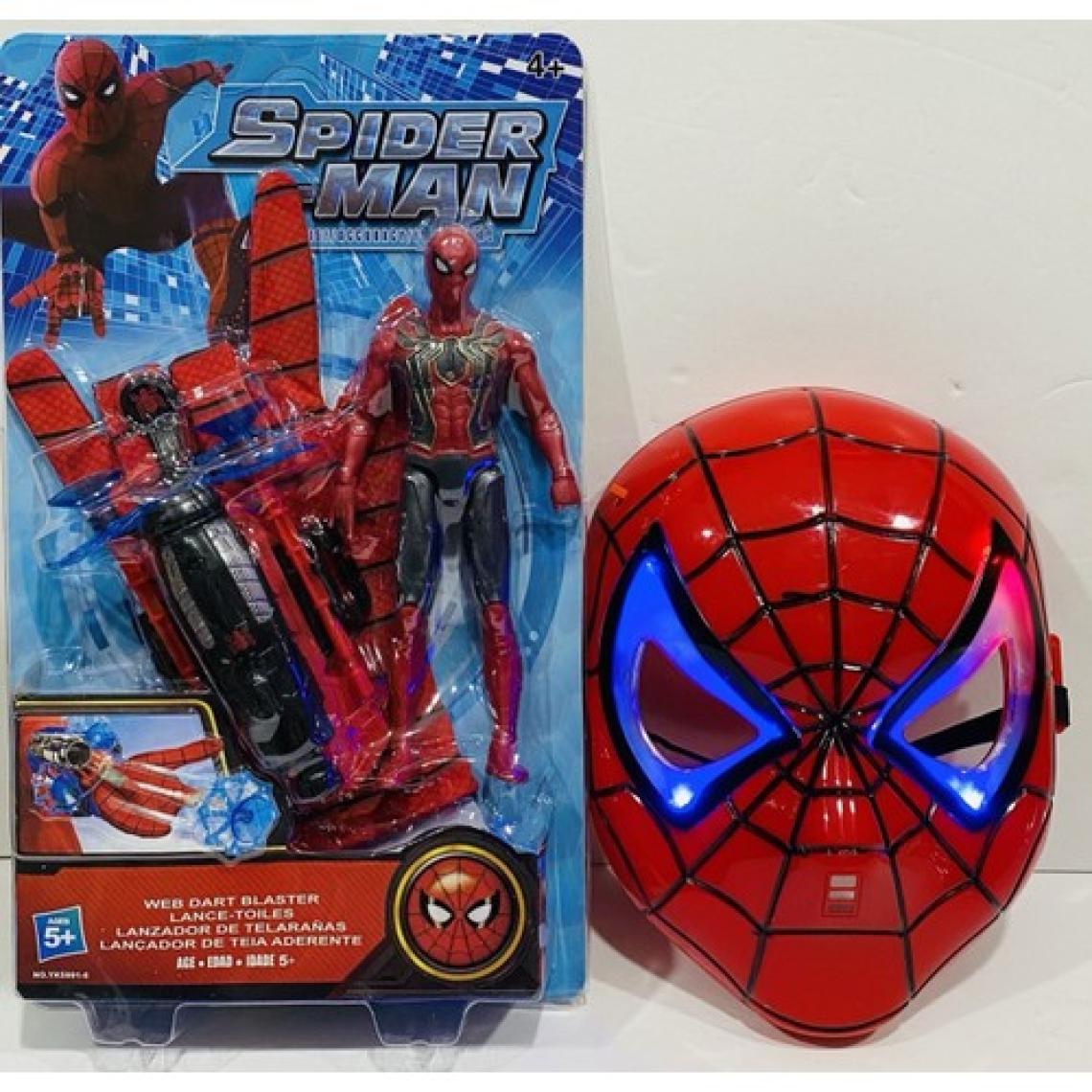 Marvel Spider-Man Ağ Atan Eldiven+Işıklı Maske cm Işıklı Figür 3 Lü Set Oyuncak