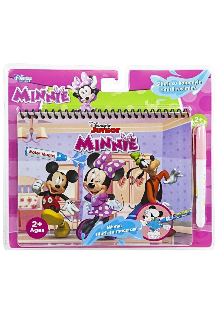 Disney Jr. Minnie Lisanslı Sihirli Boyama Kitabı Özel Sulu Kalem Ile Water Painting