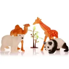 Birlik Toys  Poşetli Hayvanlar 4 Parça Deve Panda Zürafa Kutup Ayısı