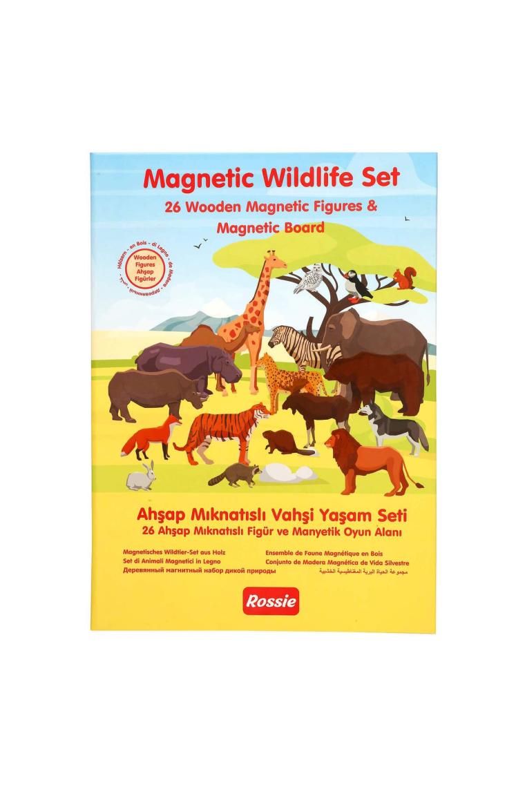 Rossie Ahşap Mıknatıslı Vahşi Yaşam  Oyun Seti (Mıknatıslı Oyun Alanı)